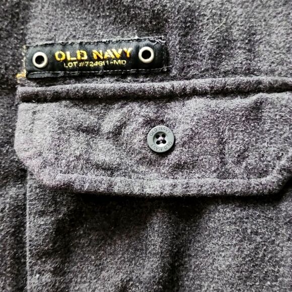 Rare Y2K‎ Vintage Old Navy XL Shirt Lot #724611 Heavy Flannel Utility Workwear - Picture 4 of 6